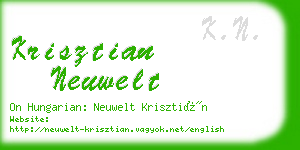 krisztian neuwelt business card